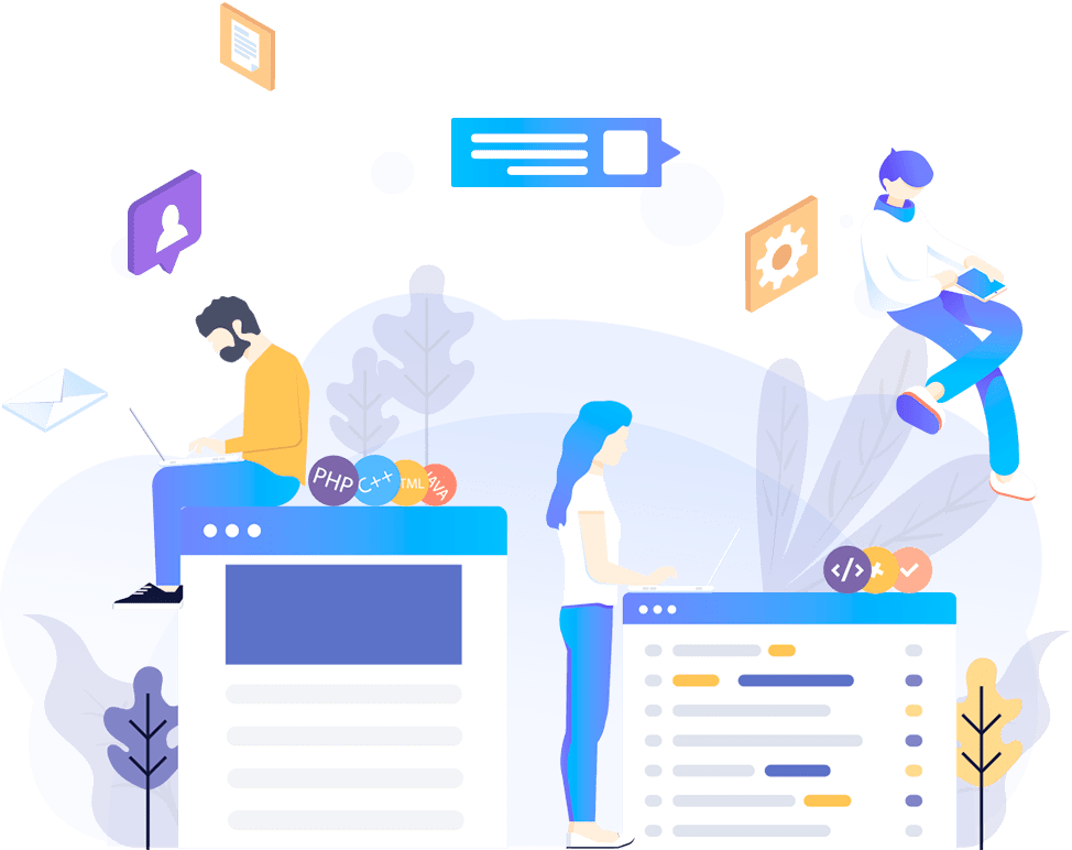ilustraci&oacute;n sobre Servicio de dise&ntilde;o y desarrollo web